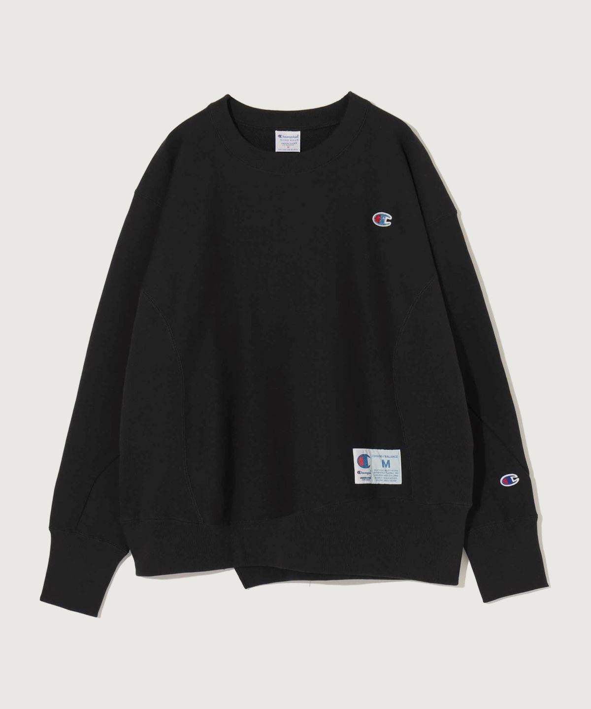 챔피온(CHAMPION) 챔피온 X 언더커버 리버스위브 크루넥 스웨트셔츠 Midnight Black