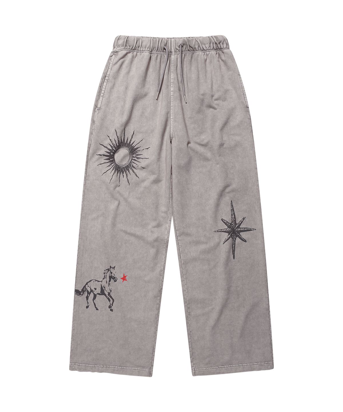 더바이닐하우스(THEVINYLHOUSE) RODEO WASHED SWEAT PANTS GREY
