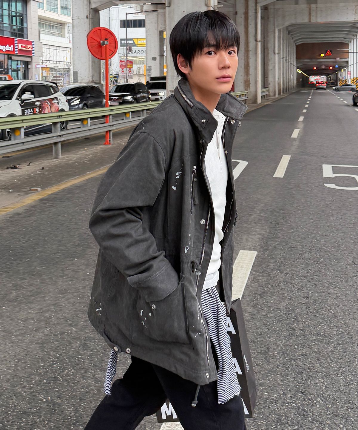 더바이닐하우스(THEVINYLHOUSE) M-65 FIELD JACKET CHARCOAL