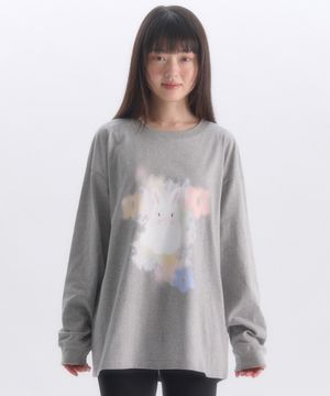 Flower In Spring 그래픽 롱슬리브 AJS301(멜란지)