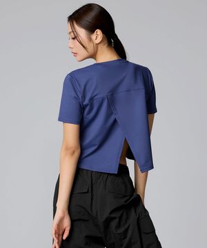 아이스페더 백슬릿 크롭 숏슬리브 2.0 XWFST02J2