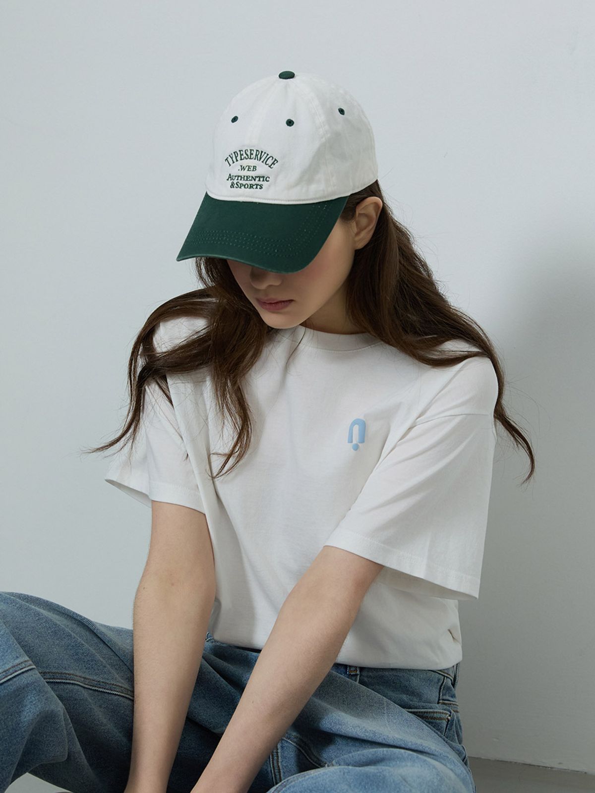 레슈엠(LESHU°M) 소프트 볼륨프린트 반팔 티셔츠_IVORY