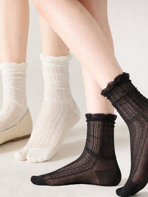 타비 시스루 양말 3colors [2PACK]