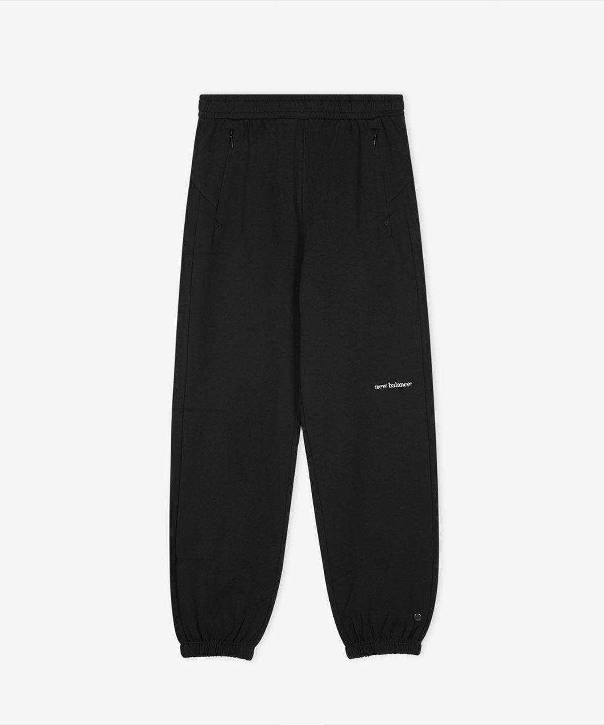 뉴발란스(NEW BALANCE) NBMLG2W412 / WOMEN 썸머 경량 이중직 조거팬츠 (BLACK)