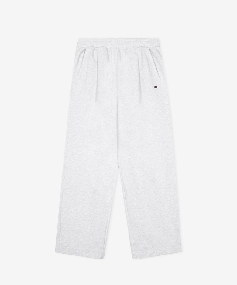 NBMLG21433 / UNI 에센셜 썸머 경량 원턱 와이드 팬츠 (LIGHT GRAY)