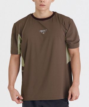 러닝 컬러블록 티셔츠 AM1215 CC