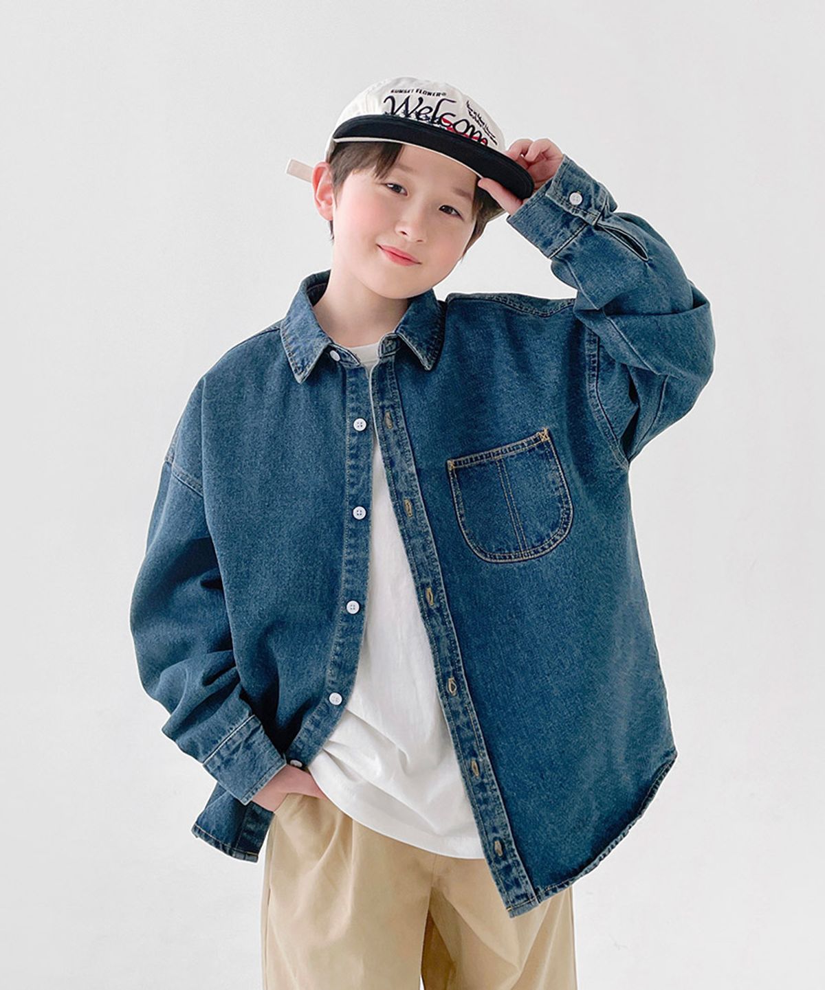 베리클로젯(BERRYCLOSET) 메종 데님 셔츠