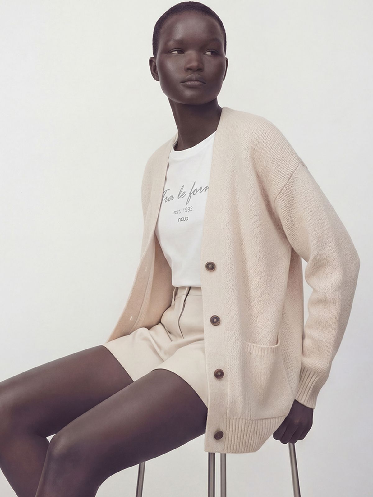아쿠드(ACUD) Suri Alpaca Heavy Cardigan _Cream