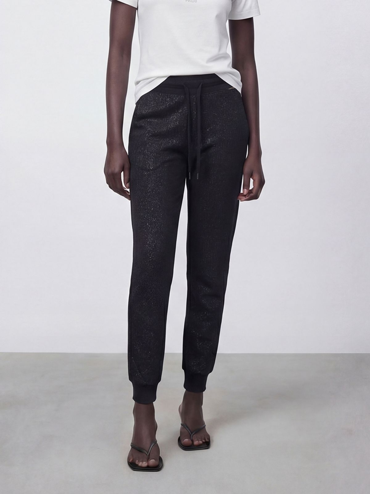 아쿠드(ACUD) Glitter Jogger Pants _Black