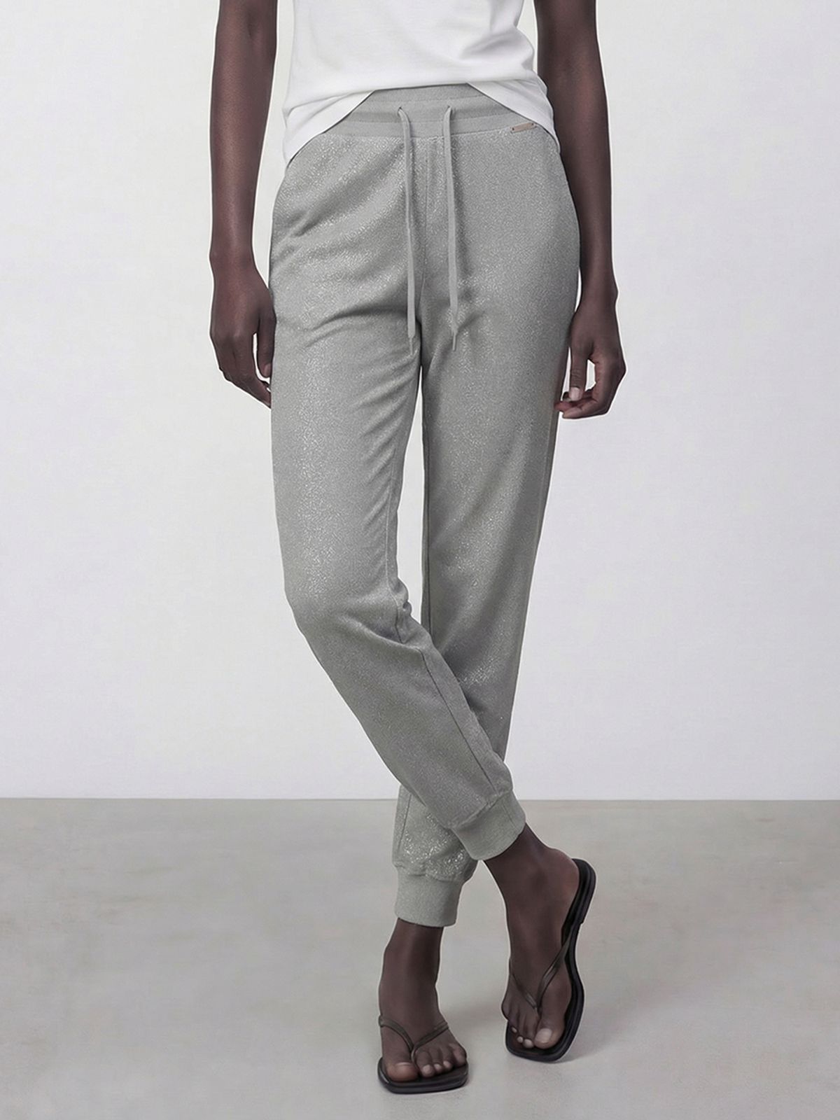 아쿠드(ACUD) Glitter Jogger Pants _Grey