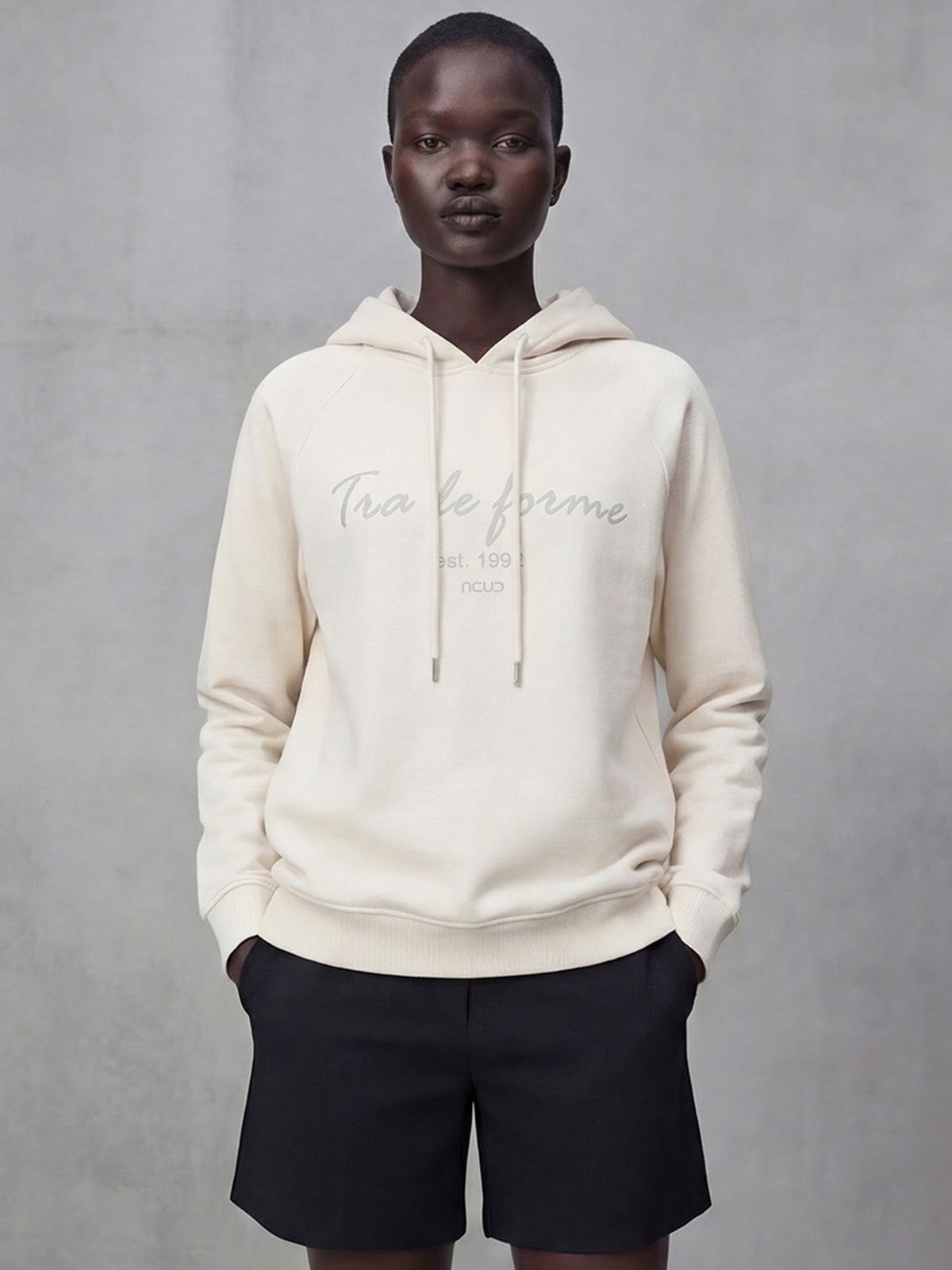 아쿠드(ACUD) Forme Hoodie Sweatshirt _Ivory