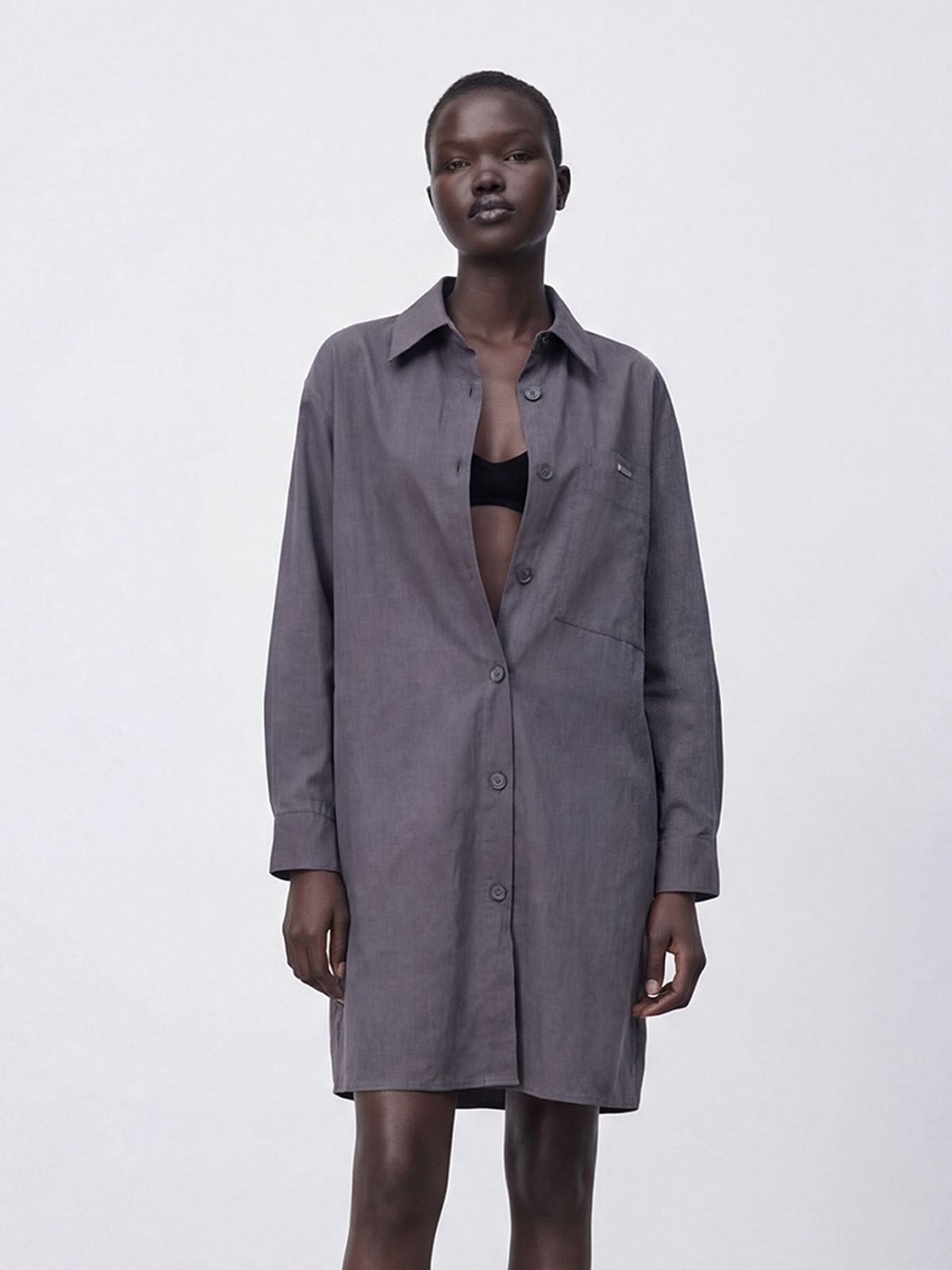 아쿠드(ACUD) Overfit Outer Shirt _Charcoal