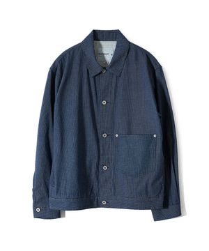 Liverty Denim Small Check Jacket Navy