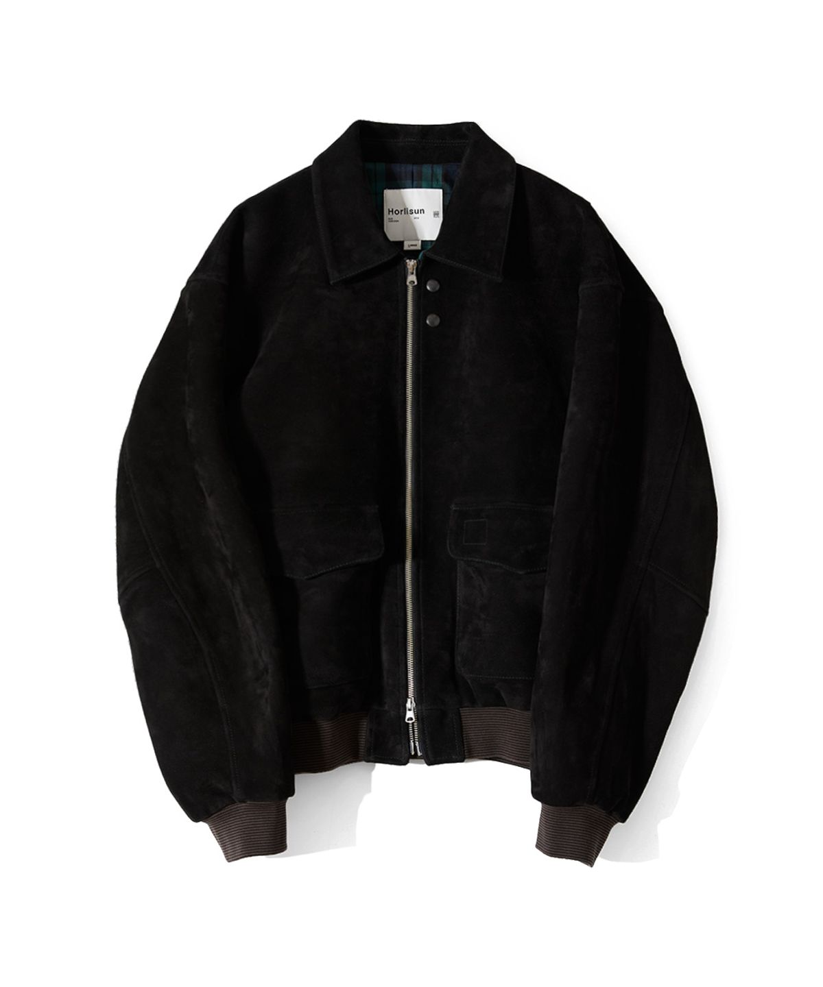 홀리선(HORLISUN) Irish Suede Leather Jacket Black