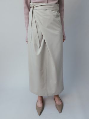 Wrap Tie Draped Maxi Skirt SW6SS680-91