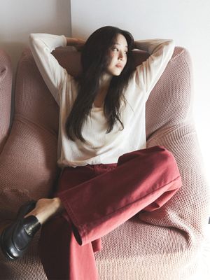 [정려원 착용] Straight Color Denim Jeans SJ6SL629_2color