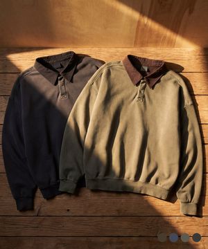 [2PACK] 레이지 필드 피그먼트 카라 맨투맨 ISMT4743