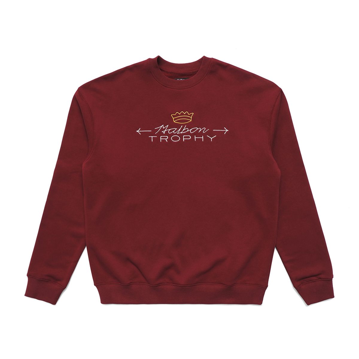 말본 골프(MALBON GOLF) [Trophy Collection] Trophy 크루넥 BURGUNDY (UNISEX)