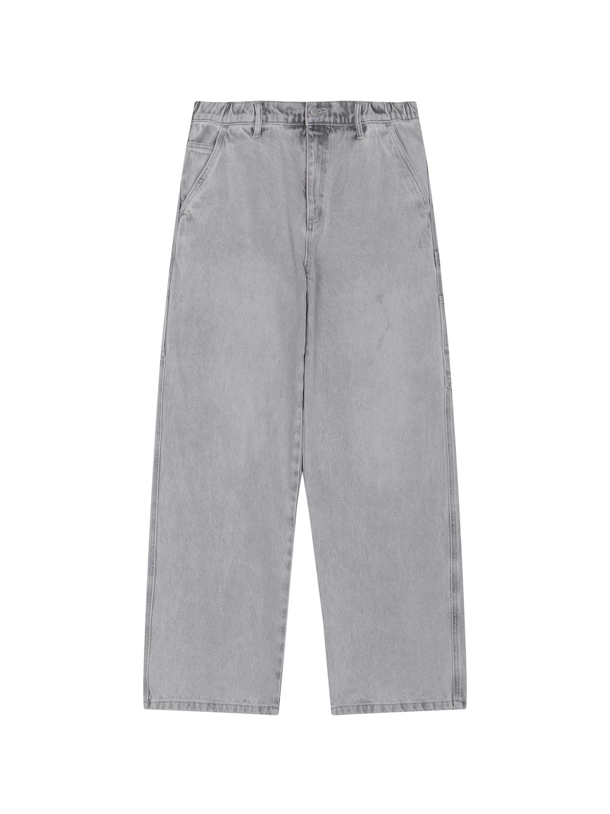 노르디스크(NORDISK) 데님 카펜터 스트레이트 팬츠 (와이드 핏) - M_SHIMMER GREY