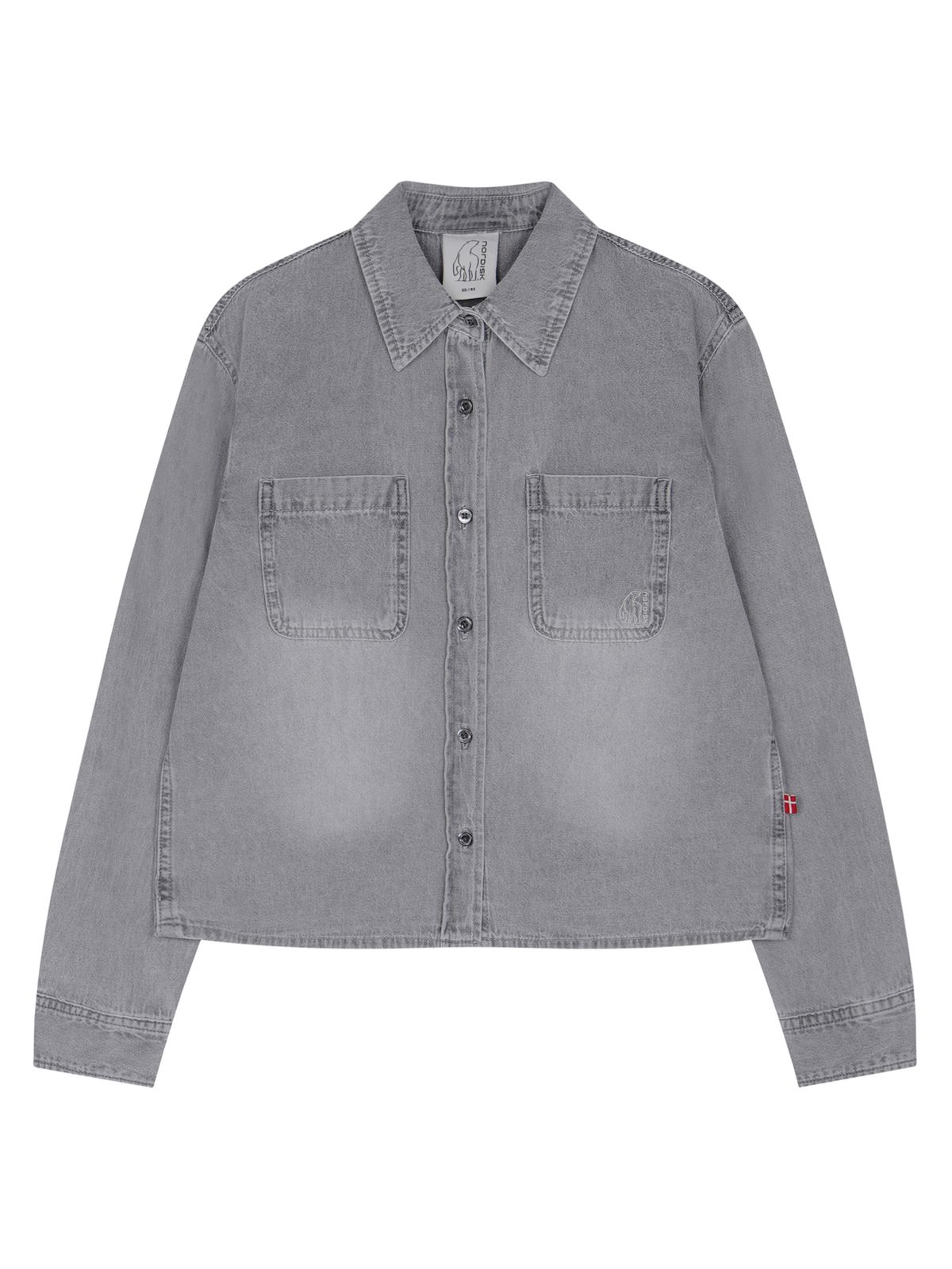 노르디스크(NORDISK) 데님 긴팔 셔츠 - W_SHIMMER GREY