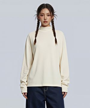 로랑 모크넥 하프 폴라 반목 니트 3 Color [ANBK_6002]