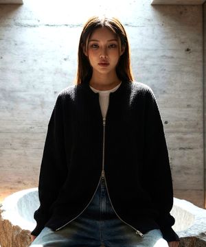 에반 2WAY 오버핏 니트 집업 가디건 3 Color [ANBG_6002]