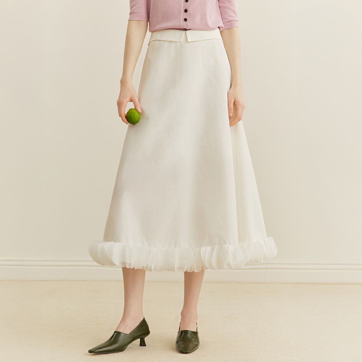 와이와이아이엠(YYIAM) YY_Petal spliced skirt