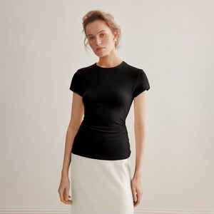 YY_Short sleeve crew neck top_4color