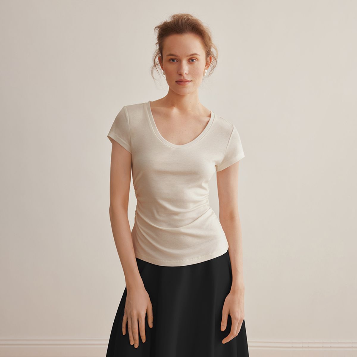 와이와이아이엠(YYIAM) YY_Waist slim short top_4color
