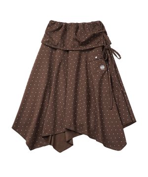 STAR 레이어드 스커트_브라운