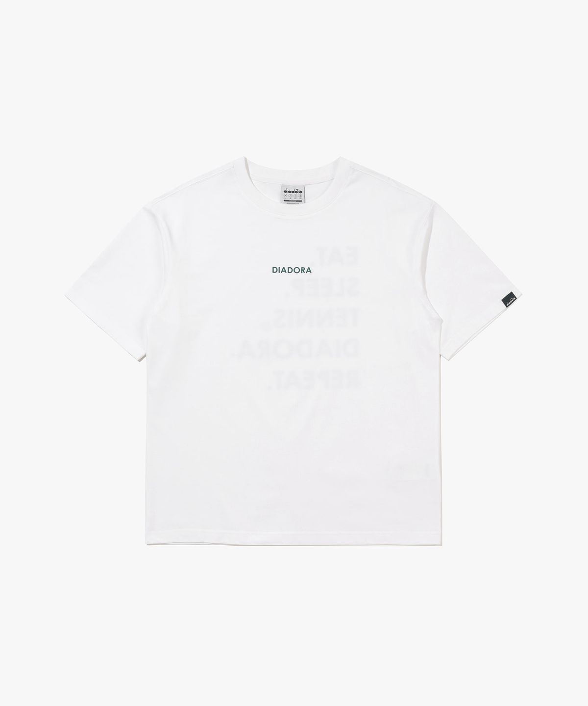 디아도라(diadora) 리피트 반팔 티셔츠 OFF WHITE