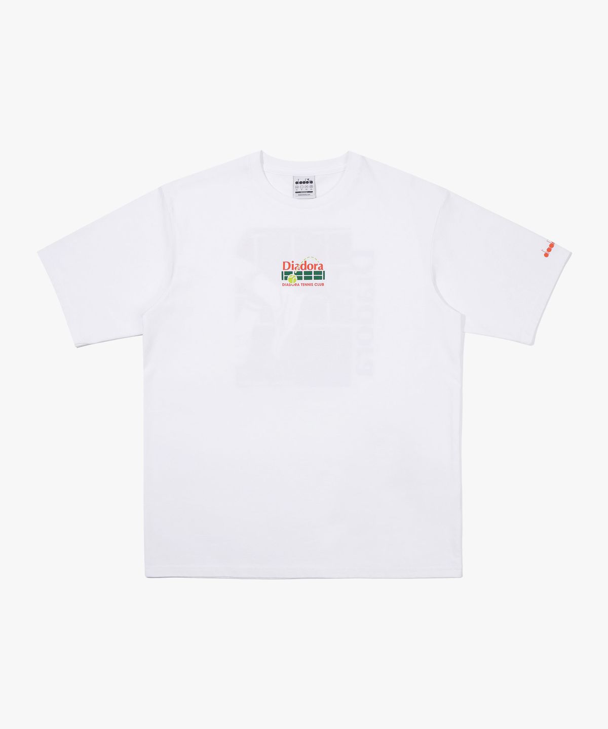 디아도라(diadora) 테니스 코트 반팔 티셔츠 OFF WHITE