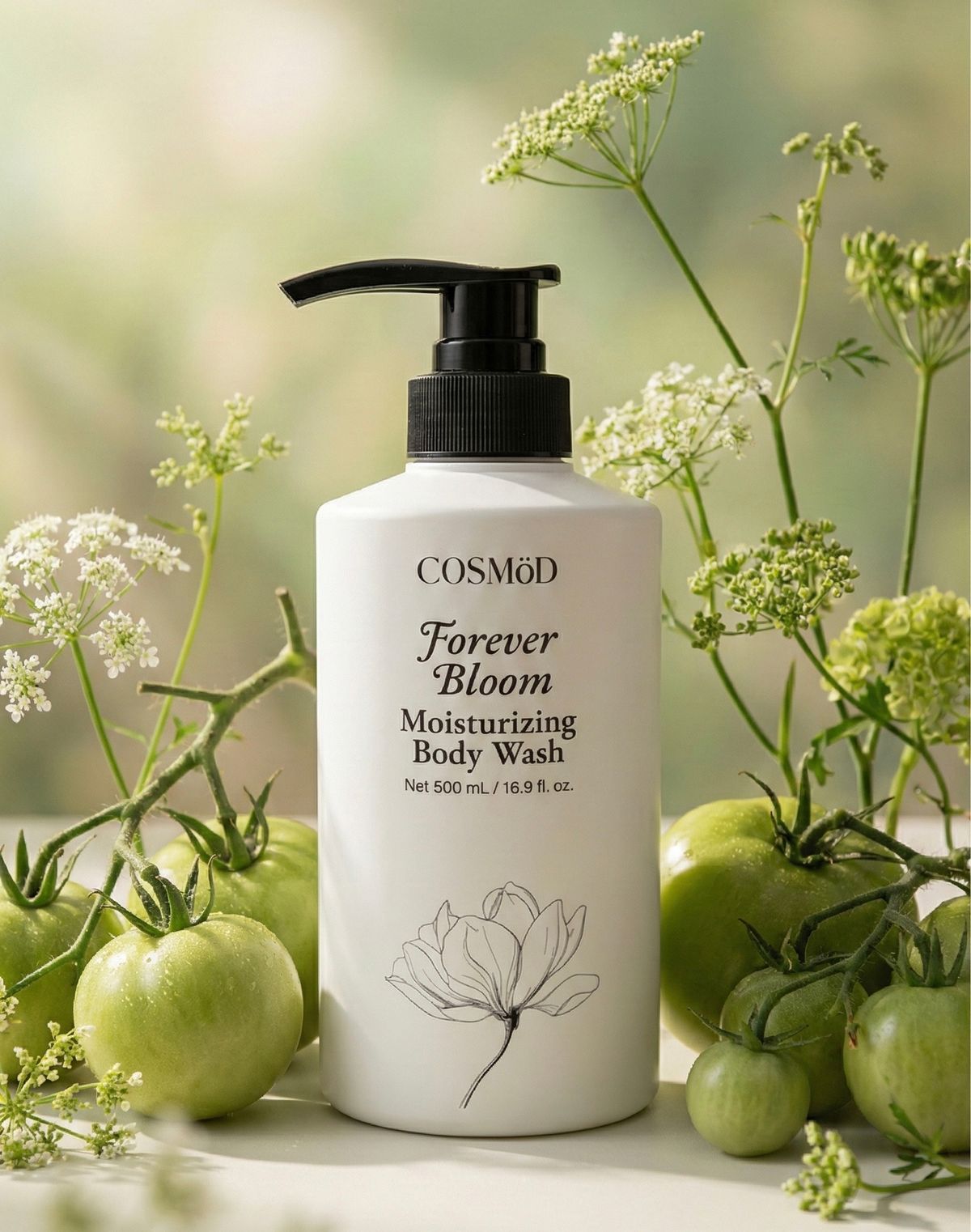 코스무드랩(COSMOODLAB) 코스무드 포에버 블룸 모이스처라이징 바디워시 500ml