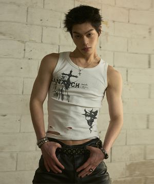 [0103] 고딕 러프 컷 슬리브리스 - 화이트