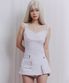 White Lace double strap sleeveless