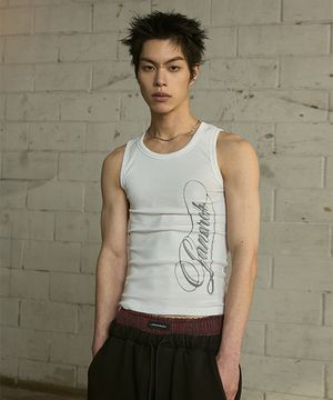 [0102] 사이드 타이포그래피 슬리브리스 - 화이트