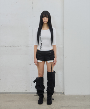 3/4 Sleeve Bodysuit / White