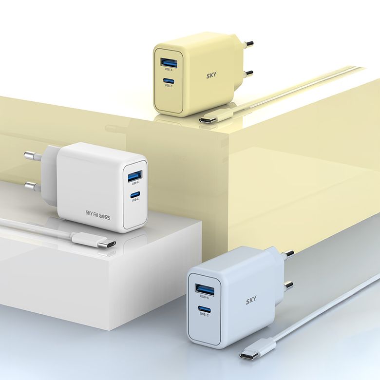 필 GaN 25W 초고속 충전기+USB-C to C 40W 충전 케이블