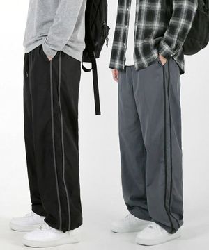 두줄배색라인 와이드 트레이닝 트랙팬츠 3COLOR