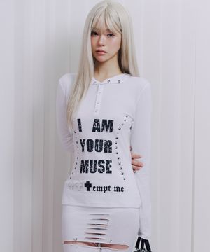 White Hoodie graphic long sleeve