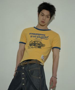 [0093] 오버스피드 링거 티셔츠 - 옐로우
