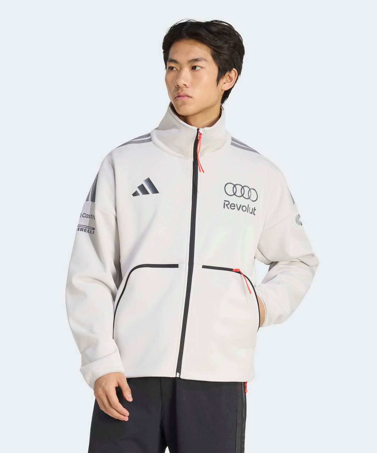 아디다스(ADIDAS) 아우디 F1 팀 엔지니어 트랙탑 - 초크펄:아이온메탈릭 / KE8919