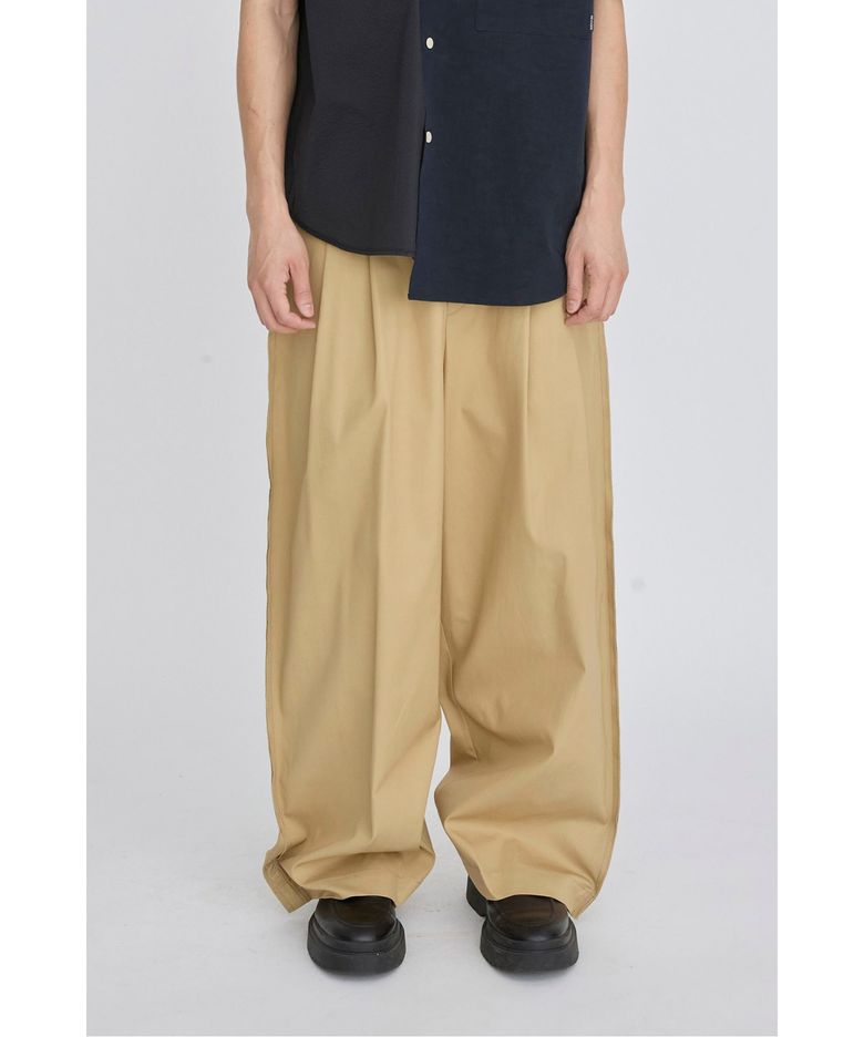 Raw Edged Two Tuck Pants RKPAS26642BEX