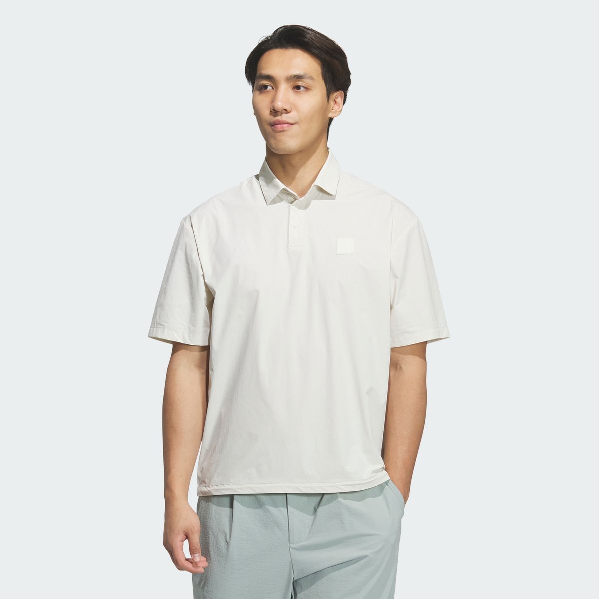 아디다스 골프(ADIDAS GOLF) CLUB CONSUMER WOVEN SHORT SLEEVE LOOSE FIT 폴로 셔츠 KD0941