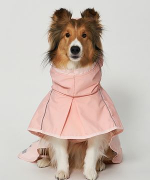 중형견 대형견 강아지 아웃도어 레인코트 피치