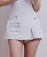 White Biker layer shorts