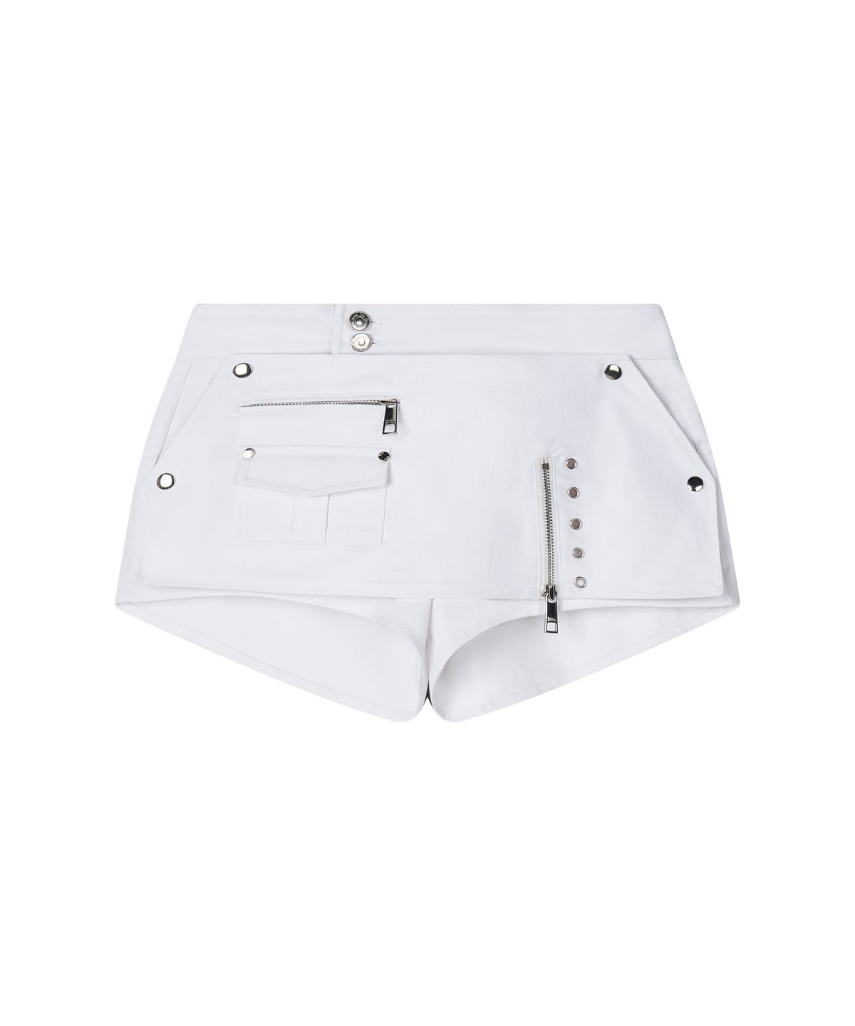 일리오(ILLIO) White Biker layer shorts