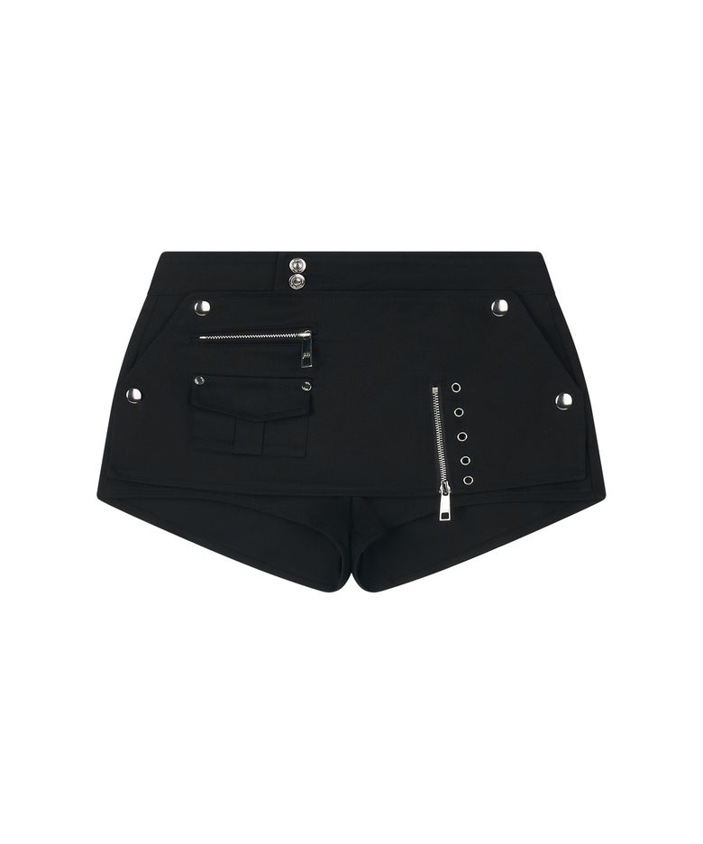 Black Biker layer shorts
