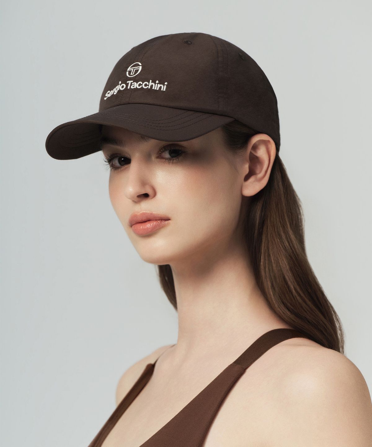 세르지오 타키니(SERGIO TACCHINI) U 경량 나일론 우븐 볼캡 (D.Brown)