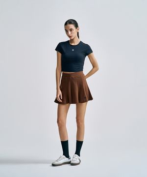 W 더블니트 플레어 쇼츠